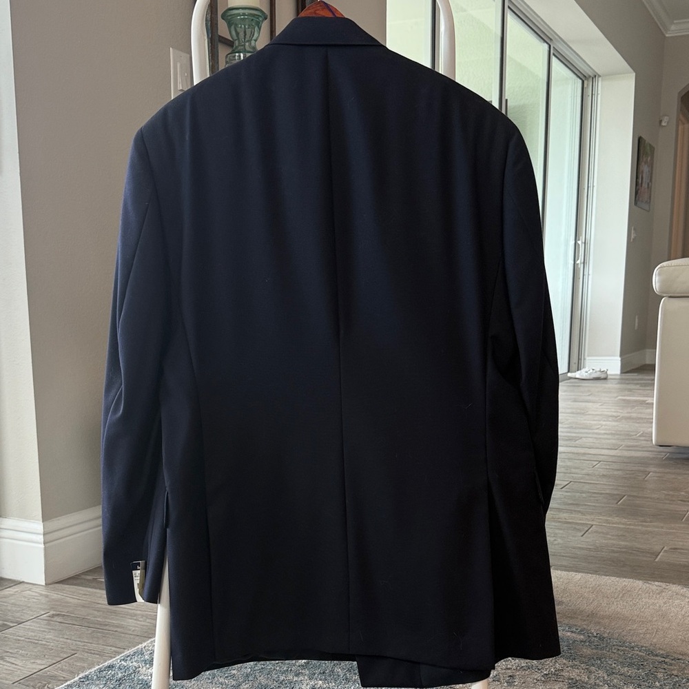 Burberry Dark Blue Double-Breasted Blazer vintage NWT - Picture 7 of 7